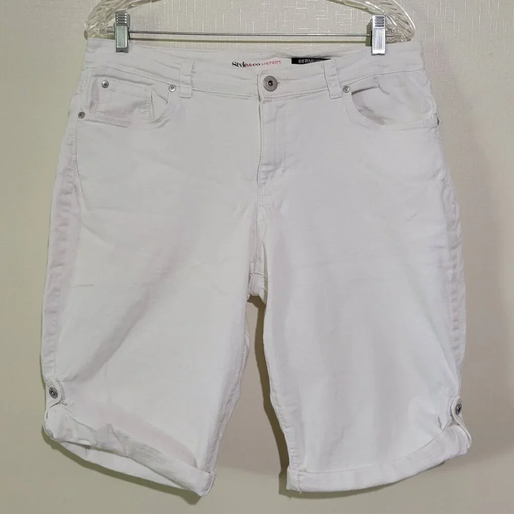 Style & Co. Denim Bermuda Shorts - Picture 1 of 4